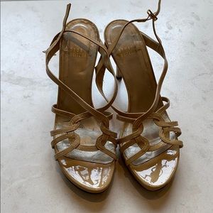 Stuart Weitzman Patent Flesh Color Sandal